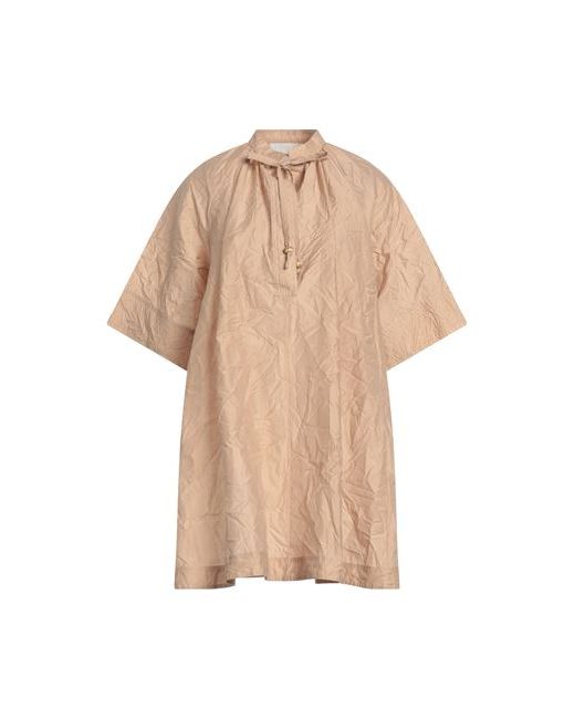 Nanushka Mini dress Light brown Cotton Polyester