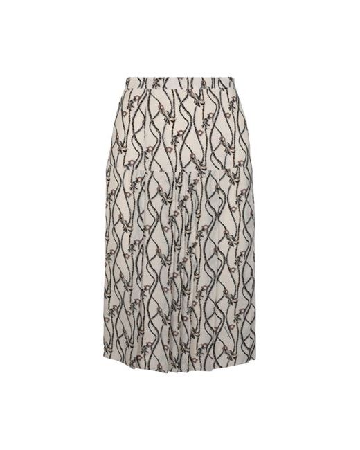 Ferragamo Gancini Print Pleated Skirt Midi skirt Silk