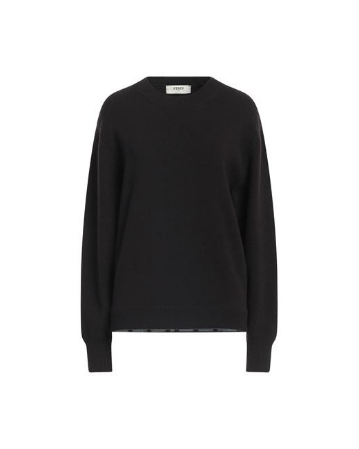Fendi Sweater Dark Wool Cashmere Polyamide Elastane