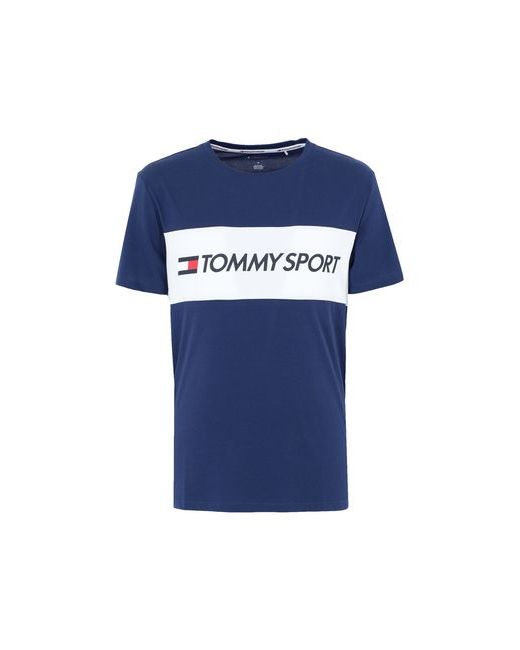 Tommy Sport Man T-shirt Bright Cotton Polyester
