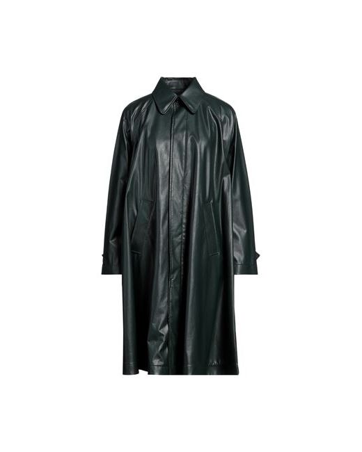 Mm6 Maison Margiela Overcoat Trench Coat Dark Viscose Polyurethane coated
