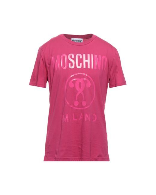 Moschino Man T-shirt Fuchsia Cotton