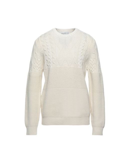 Ballantyne Man Sweater Ivory Cashmere