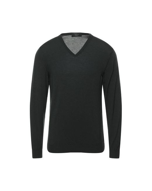 Zanone Man Sweater Dark Virgin Wool Polyamide