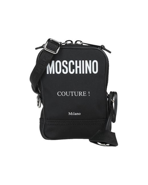 Moschino Man Cross-body bag Textile fibers Soft Leather