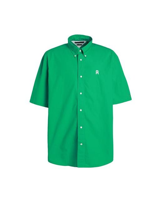 Tommy Hilfiger Man Shirt Emerald Cotton