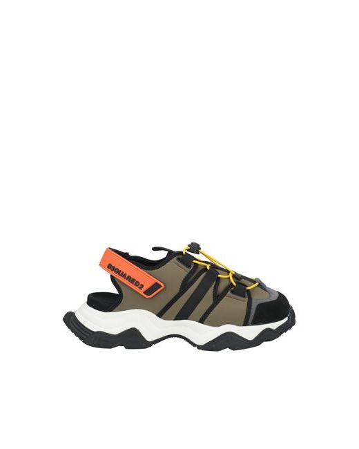 Dsquared2 Man Sneakers Military Leather Textile fibers