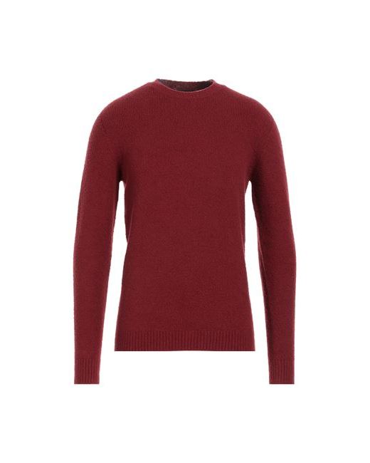 Roberto Collina Man Sweater Burgundy Cotton Nylon Elastane