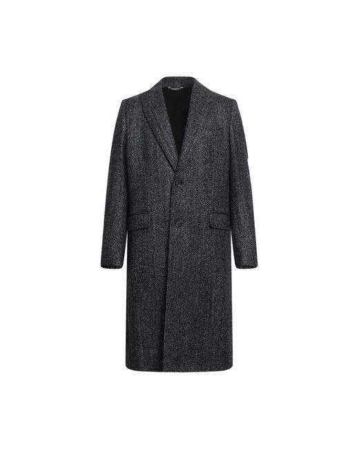Dolce & Gabbana Man Coat Lead Wool Alpaca wool Polyamide