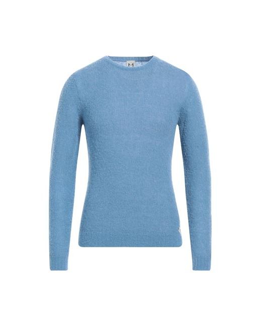 Molo Eleven Man Sweater Azure Wool Polyamide