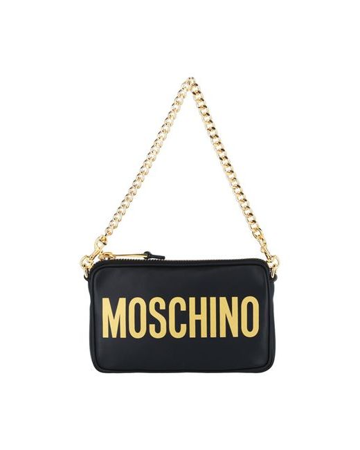 Moschino Logo Leather Chain Shoulder Bag bag