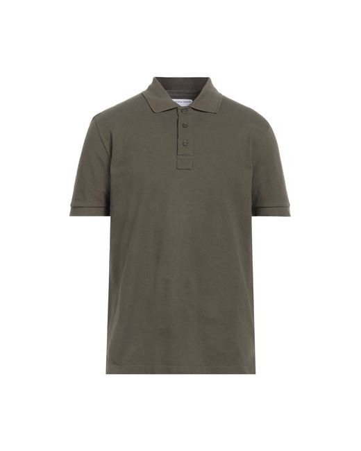 Bottega Veneta Man Polo shirt Military Cotton