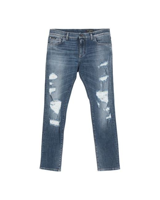 Dolce & Gabbana Man Jeans Cotton Elastane Calfskin