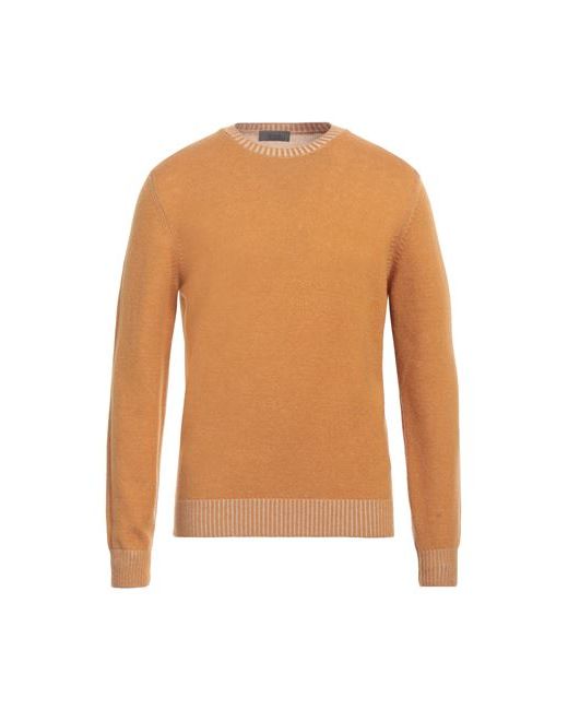Ferrante Man Sweater Ocher Merino Wool