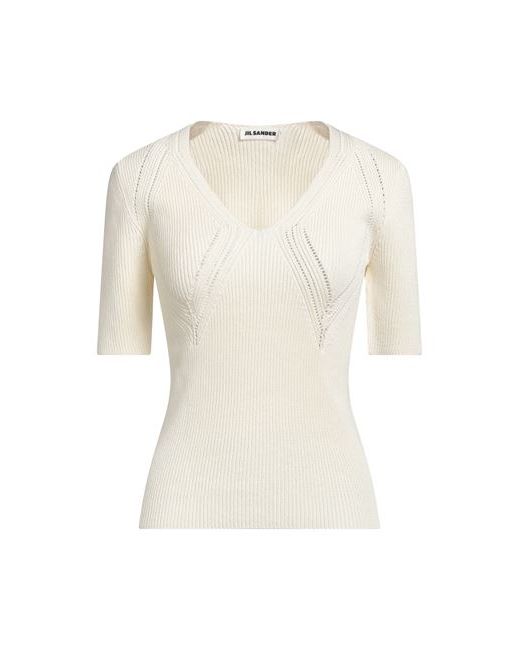 Jil Sander Sweater Ivory Viscose Cotton Polyamide