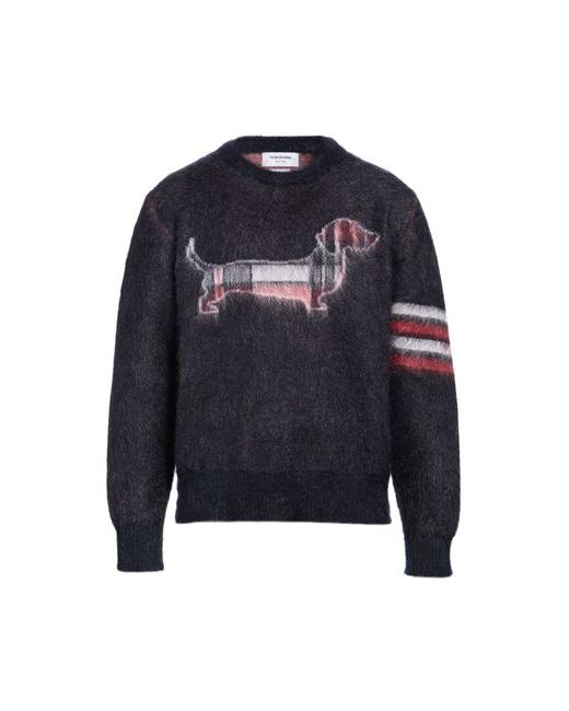 Thom Browne Man Sweater Dark Mohair wool Polyamide Wool