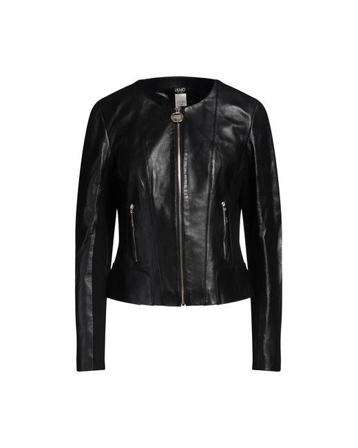 Liu •Jo Jacket Leather Viscose Polyamide Elastane
