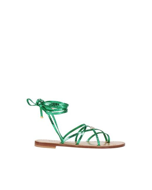 Emanuela Caruso Capri Thong sandal Emerald