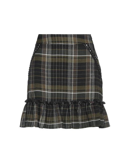 GAëLLE Paris Mini skirt Dark Cotton Viscose Polyester Wool