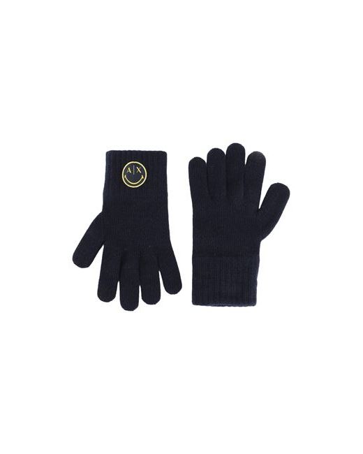 Armani Exchange Gloves Midnight Wool Polyamide