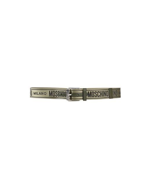 Moschino Belt Military Soft Leather Textile fibers