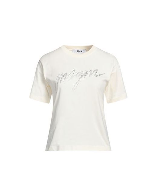 Msgm T-shirt Cream Cotton