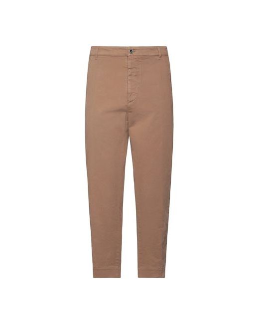 Peserico Man Pants Light brown Cotton Elastane