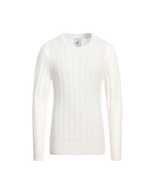 PT Torino Man Sweater Ivory Alpaca wool Polyamide Wool