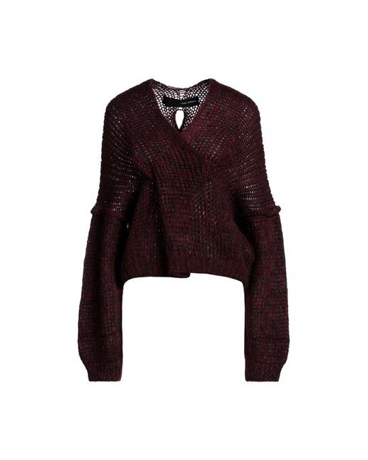 Isabel Benenato Sweater Burgundy Mohair wool Polyamide Wool