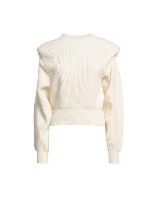 Erika Cavallini Sweater Cream Wool Polyamide