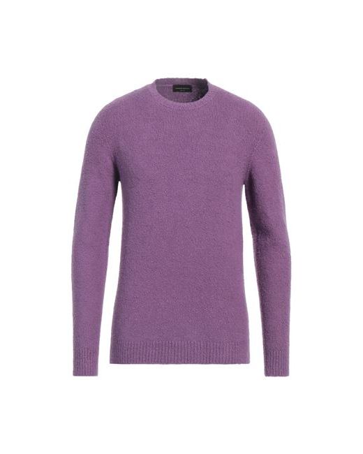 Roberto Collina Man Sweater Mauve Cotton Nylon Elastane