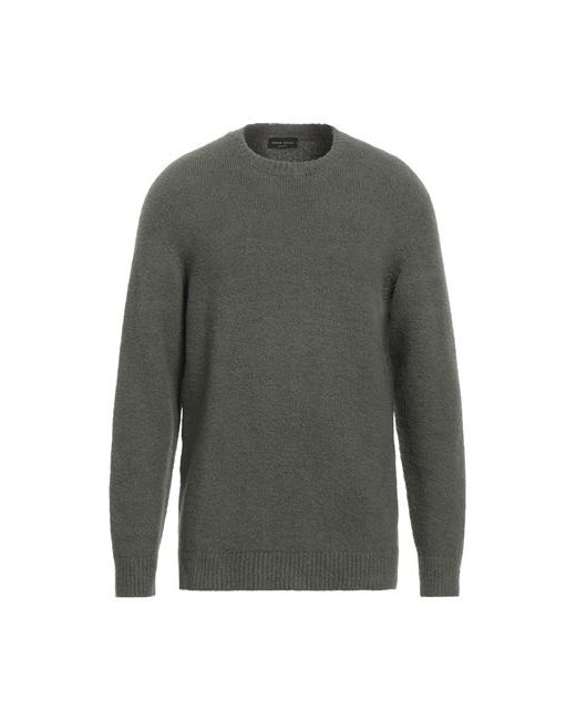 Roberto Collina Man Sweater Military Cotton Nylon Elastane