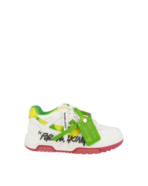 Off-White out Of Office for Walking Low-top Sneakers Multicolored Calfskin Polyester