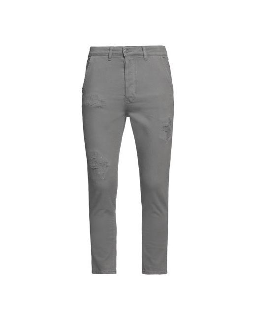 Grey Daniele Alessandrini Man Jeans Organic cotton Elastane