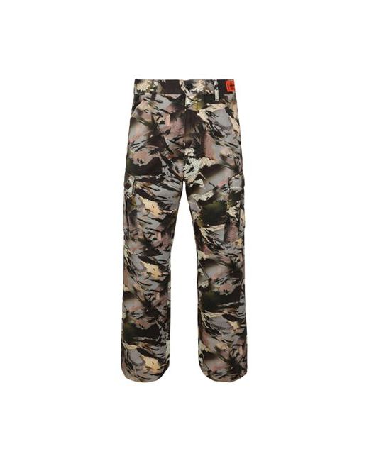 Heron Preston Camouflage Cargo Pants Man Multicolored Cotton