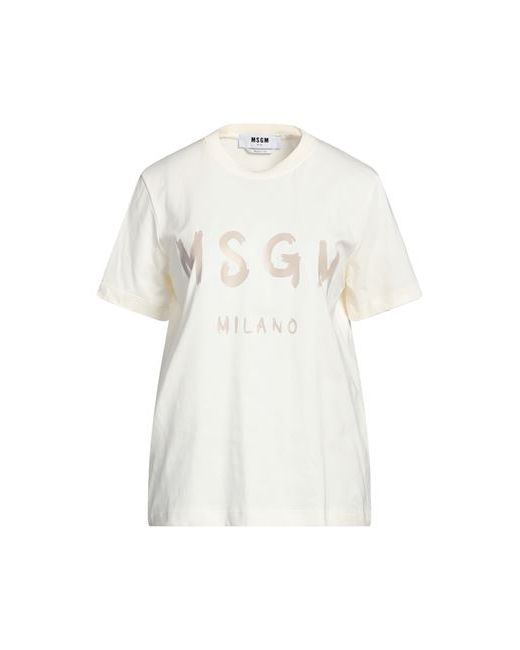Msgm T-shirt Ivory Cotton