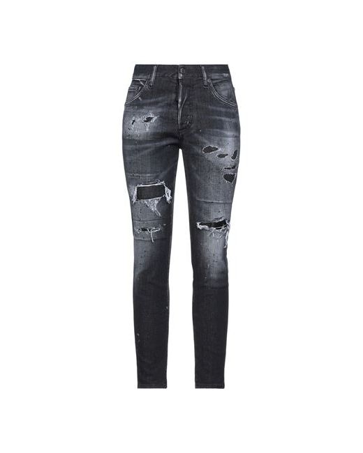 Dsquared2 Jeans Cotton Elastomultiester Elastane Bovine leather
