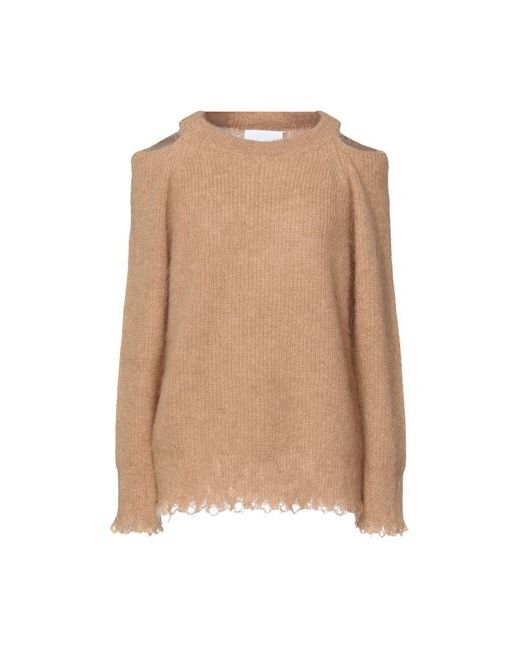 Erika Cavallini Sweater Camel Alpaca wool Mohair Polyamide