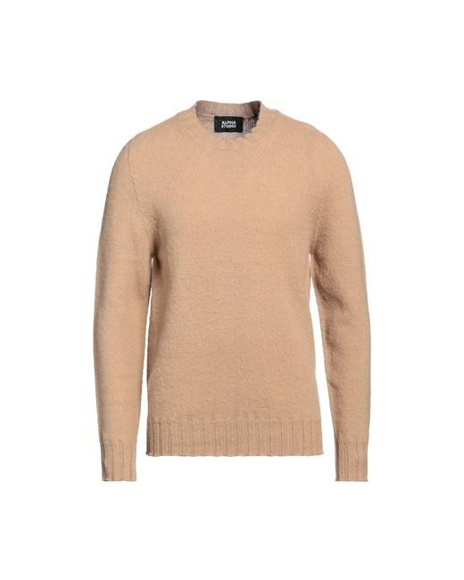 Alpha Studio Man Sweater Sand Wool