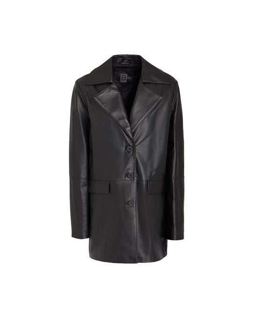 8 by YOOX Leather Coat Overcoat Trench Lambskin