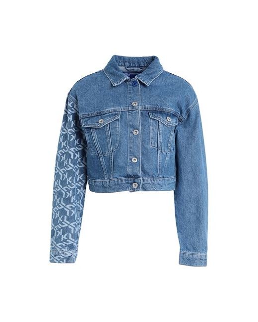 Karl Lagerfeld Jeans Klj Monogram Boxy Denim Jacket outerwear Organic cotton