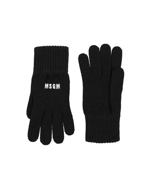 Msgm Gloves Merino Wool Acrylic