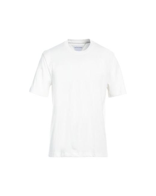 Bottega Veneta Man T-shirt Ivory Cotton