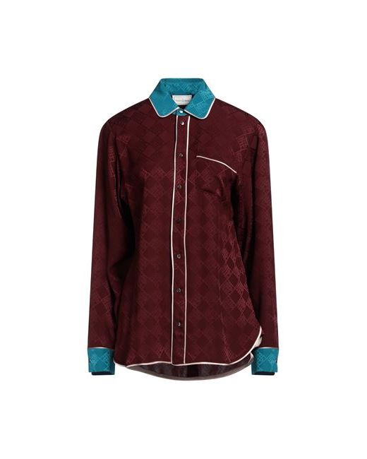 Pierre-Louis Mascia Shirt Burgundy Silk