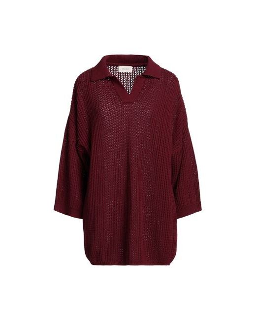 Vicolo Sweater Burgundy Viscose Polyamide Wool Cashmere