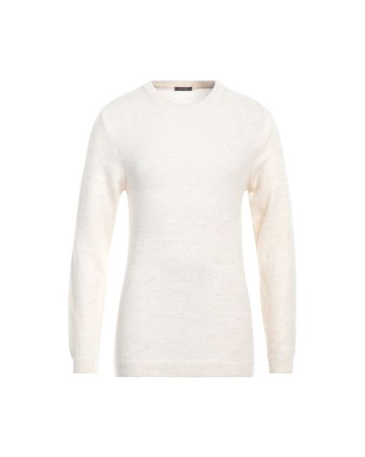 Officina 36 Man Sweater Ivory Acrylic Polyamide Viscose Wool