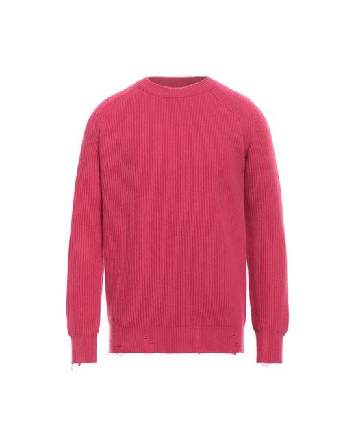 Atomofactory Man Sweater Fuchsia Wool Cashmere