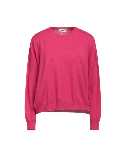 Base Milano Sweater Fuchsia Merino Wool Cashmere