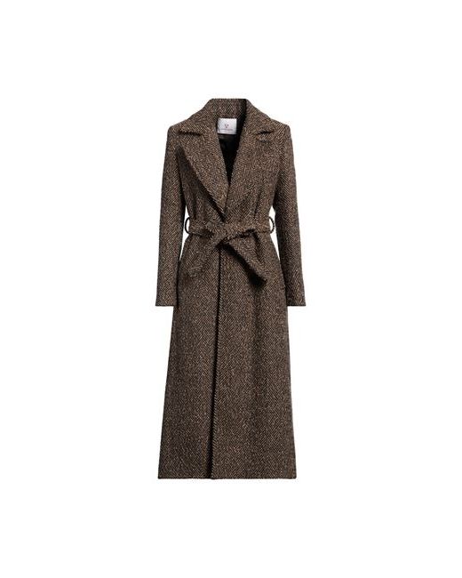 White Wise Coat Camel Polyester