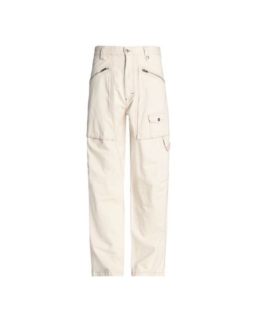 Isabel Marant Man Jeans Ivory Cotton Hemp